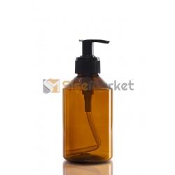 250 ML Amber Plastik Şişe Boş Şişe Siyah Sıvı Sabun Pompalı
