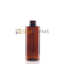 150 ML Amber Pet Şişe Oval Boş Plastik Şişe Toptan