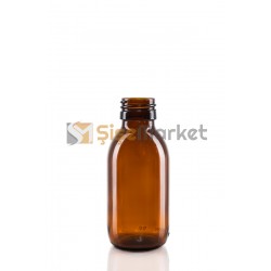 100 ML Amber Cam Şişe Ecza Şişesi