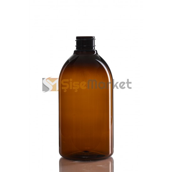 500 ML Amber Plastik Şişe Toptan Boş Pet Şişe