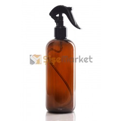 400 ML Toptan Amber Plastik Şişe Siyah Mini Triggerli