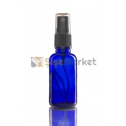 30 ML KİMYASAL ŞİŞESİ MAVİ RENK SİYAH SPREYLİ FISFISLI