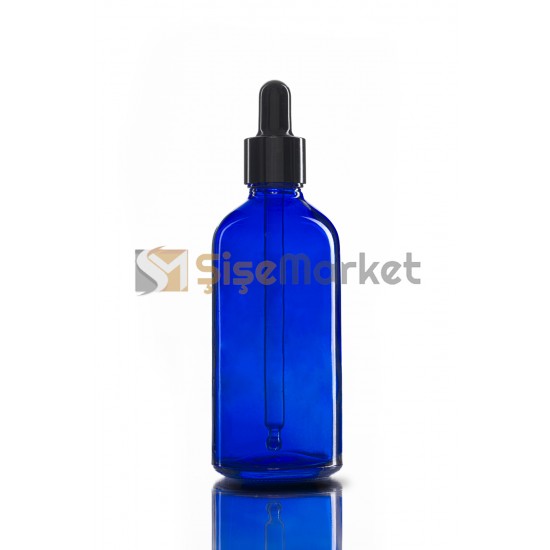100 CC DAMLALIKLI ŞİŞE CAM ŞİŞE MAVİ RENK BOŞ DAMLALIKLI SİYAH LASTİK SİYAH METAL KAPAK 100 CC DAMLALIKLI ŞİŞE CAM ŞİŞE MAVİ RENK BOŞ DAMLALIKLI SİYAH LASTİK SİYAH METAL KAPAK