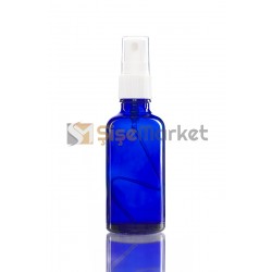 50 ML MAVİ DROPPER BEYAZ SPREYLİ FISFISLI