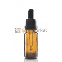 10 ML YAĞ ŞİŞESİ AMBER RENK BOŞ DAMLALIKLI SİYAH LASTİK SİYAH PLASTİK KİLİTLİ DELİKLİ KAPAK