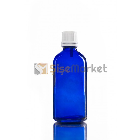 100 CC DROPPER ŞİŞE CAM ŞİŞE MAVİ RENK BEYAZ İÇTEN DAMLALIKLI 100 CC DROPPER ŞİŞE CAM ŞİŞE MAVİ RENK BEYAZ İÇTEN DAMLALIKLI